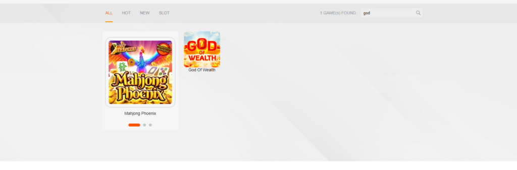 After logging in, simply use the search bar located at the top of the Play88 homepage to quickly find the God of Wealth slot game.