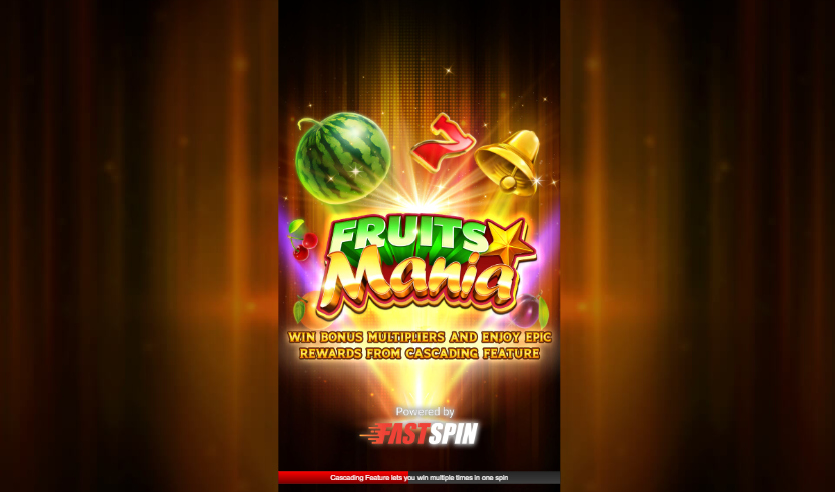 Play88 Fruits Mania game interface with a simple design, ideal for players of all experience levels.